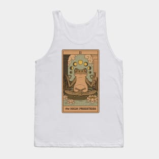 The High Priestess - Frogs Tarot Tank Top